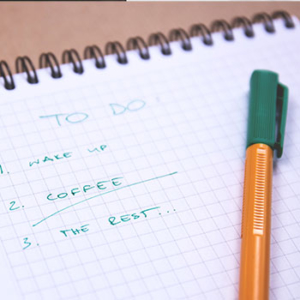 To Do List and Pen