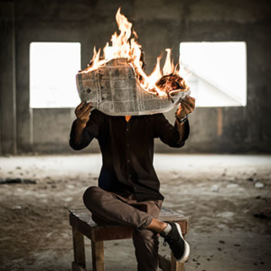 Newspaper on Fire